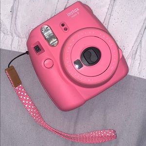 pink polaroid w/ film